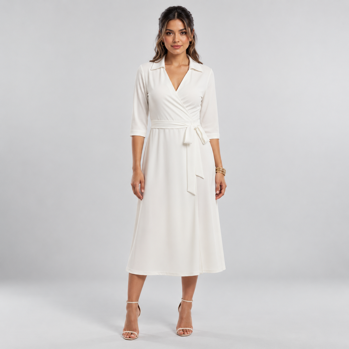 Vestido Camisero de Mujer con Cuello Clásico | Corte Fluido y Relajado | Diseño Minimalista para Otoño y Uso Diario