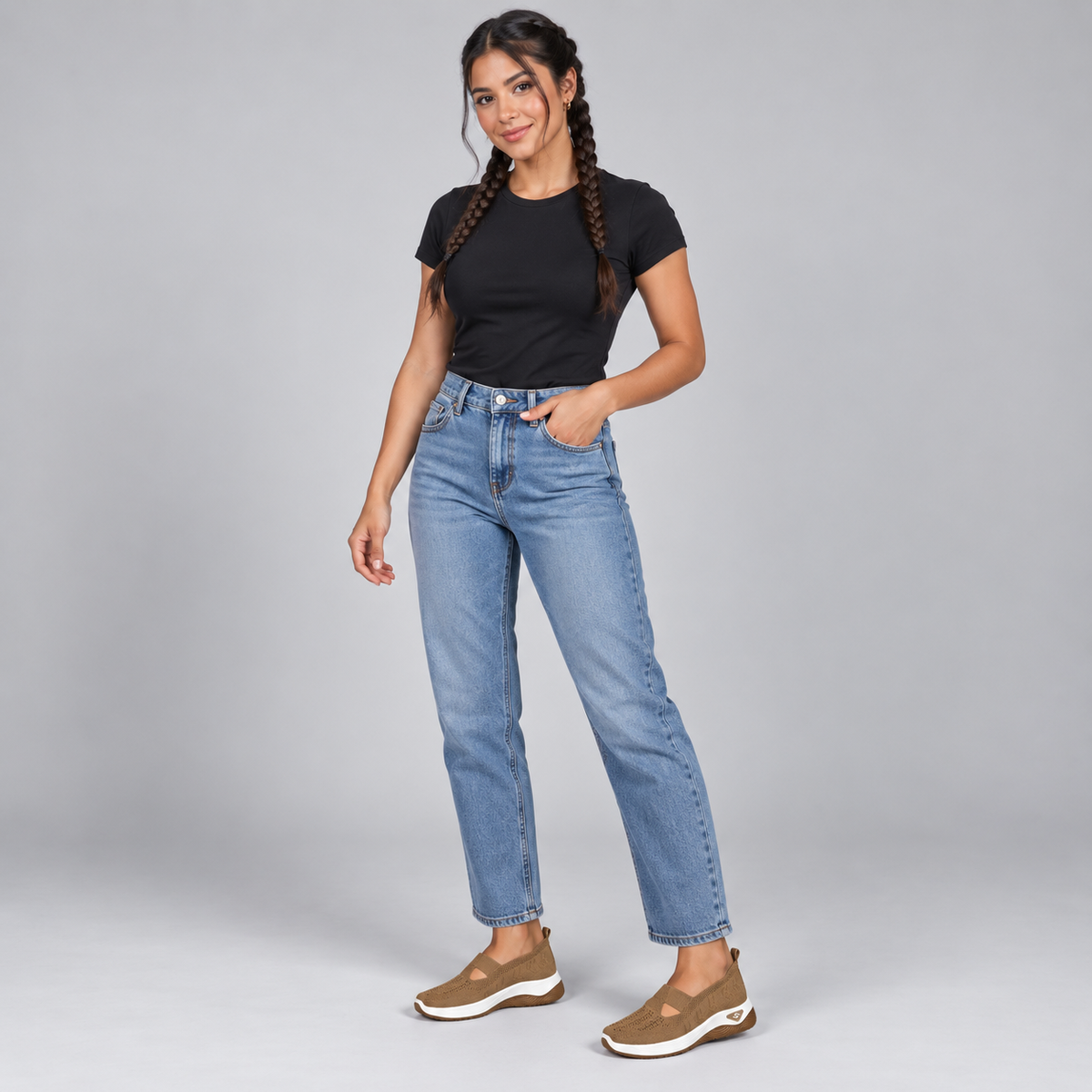 Zapatillas con Cuña Interior y Malla Transpirable | Diseño Sin Cordones y Plantilla Acolchada | Suela Antideslizante para Mujer
