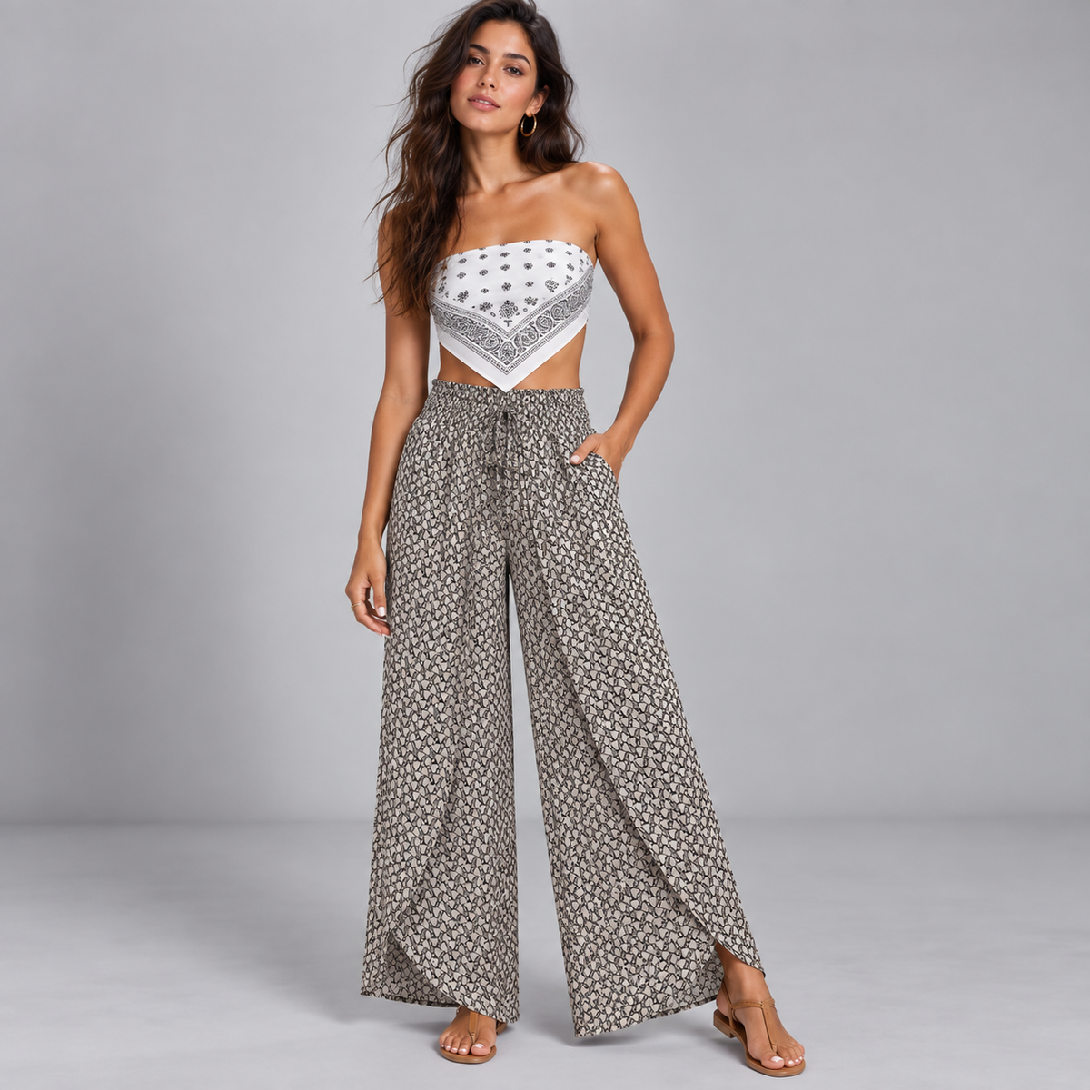 Pantalón de Pierna Ancha para Mujer | Corte Fluido y Silueta Moderna | Estilo Versátil para Oficina y Uso Diario