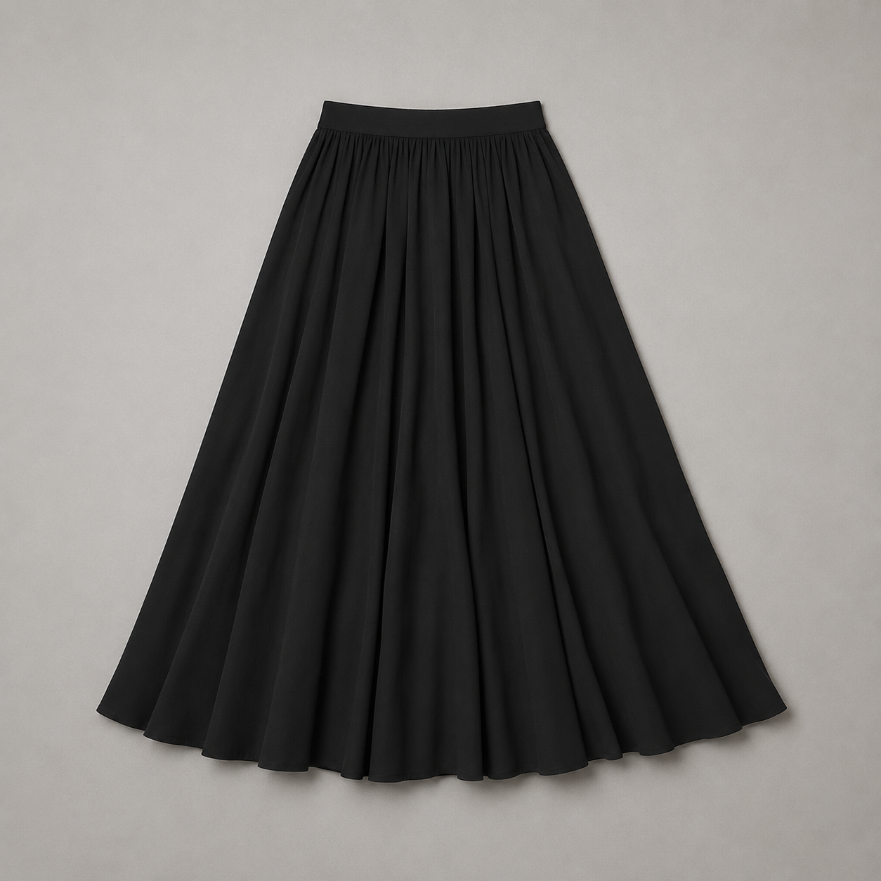 Anouk - Elegante falda larga de lino para mujer con cintura elástica y bolsillos laterales