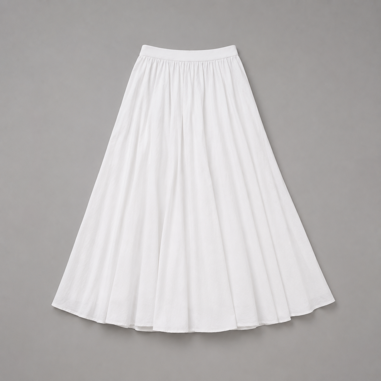 Anouk - Elegante falda larga de lino para mujer con cintura elástica y bolsillos laterales
