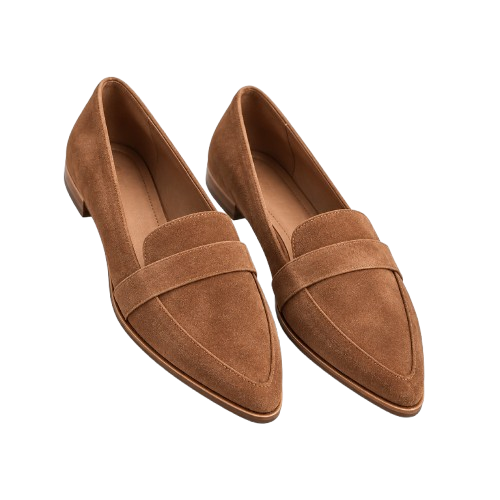 Mocasines de cuero para mujer con plantilla ortopédica