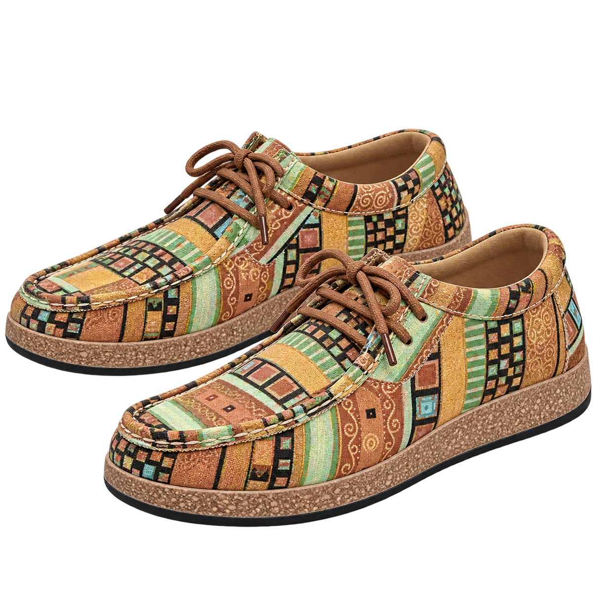 Zapatillas de lona para mujer con diseño de patchwork