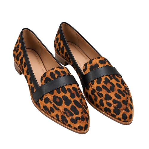 Mocasines de cuero para mujer con plantilla ortopédica