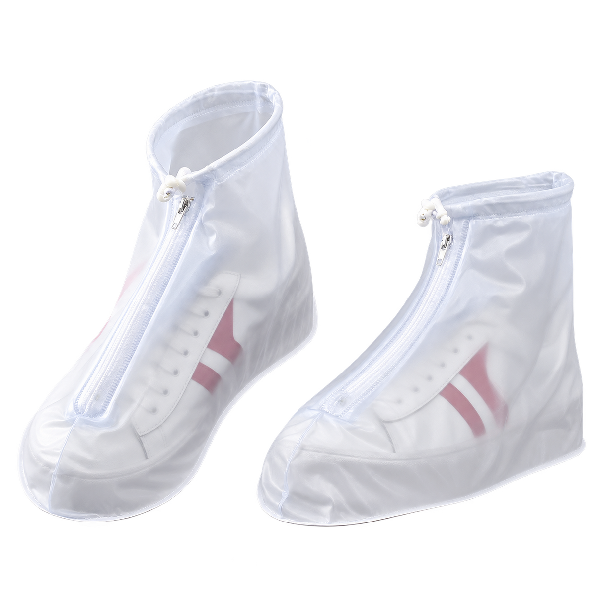 Cubrezapatos de poliéster premium con cremallera frontal