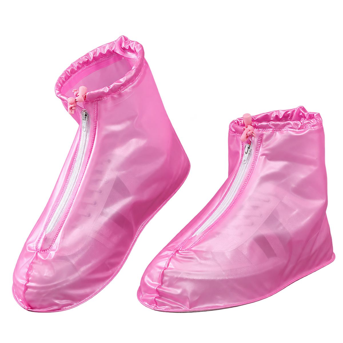 Cubrezapatos de poliéster premium con cremallera frontal