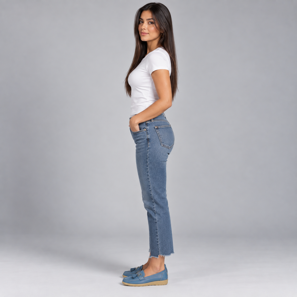 Mocasines ortopédicos de cuero para mujer | Sin cordones, plantilla acolchada | Soporte ergonómico, tacón bajo | Zapatos de oficina | Zapatos para uso diario