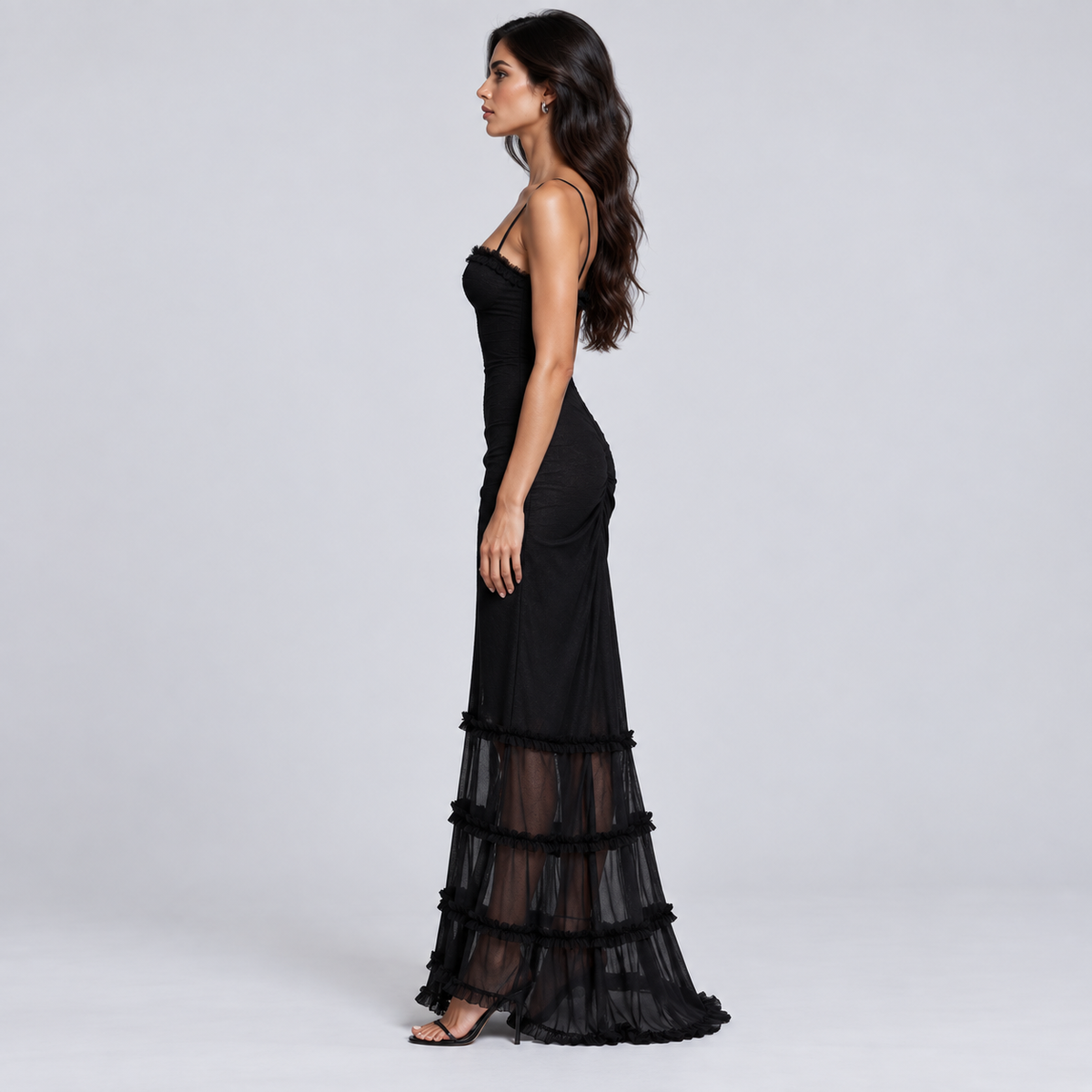 Long Dress for Women with Torso Slit