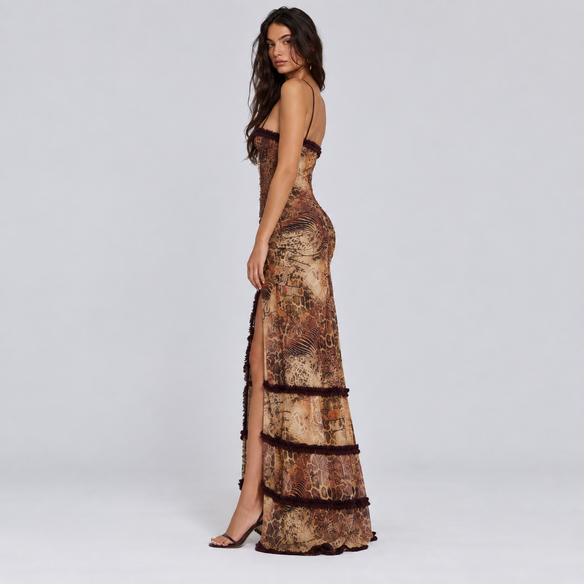 Long Dress for Women with Torso Slit