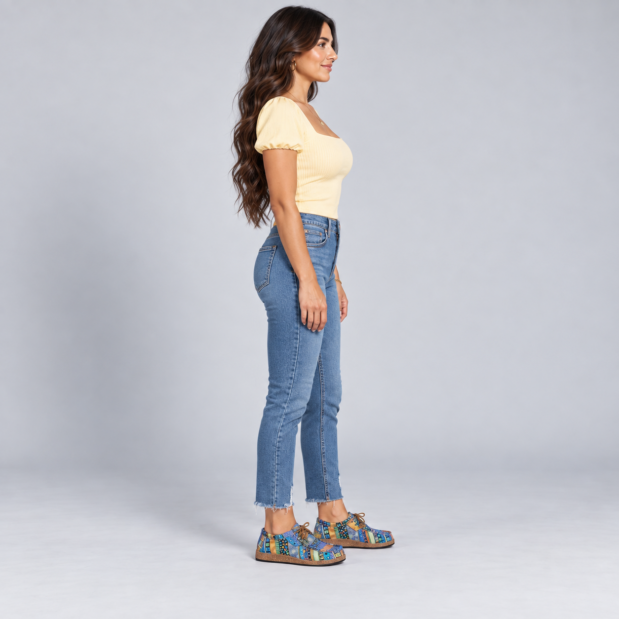Zapatillas de lona para mujer con diseño de patchwork