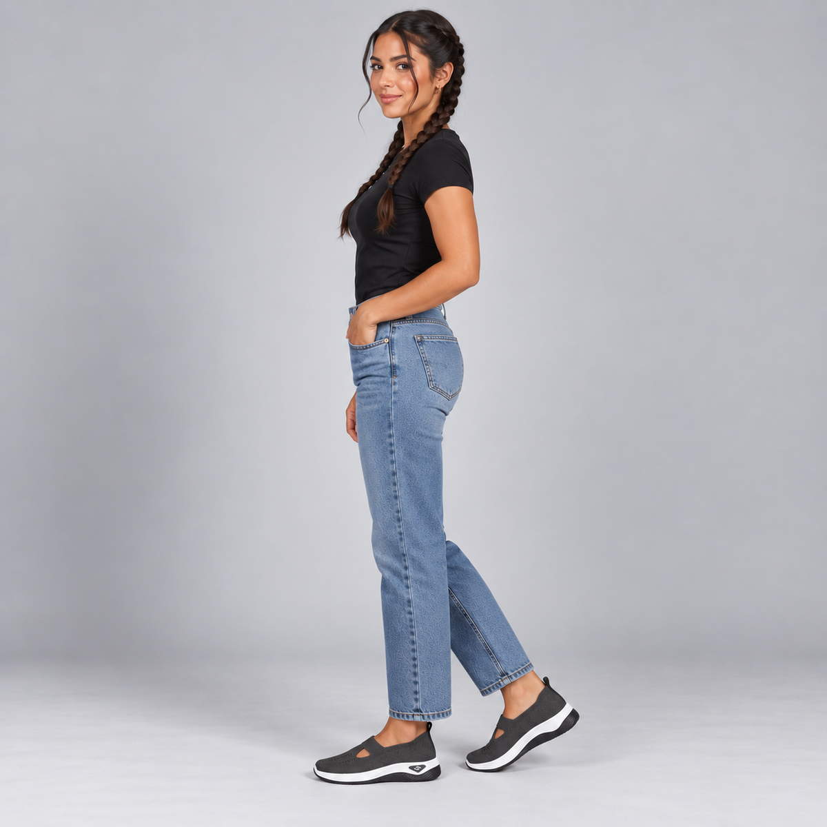 Zapatillas con Cuña Interior y Malla Transpirable | Diseño Sin Cordones y Plantilla Acolchada | Suela Antideslizante para Mujer
