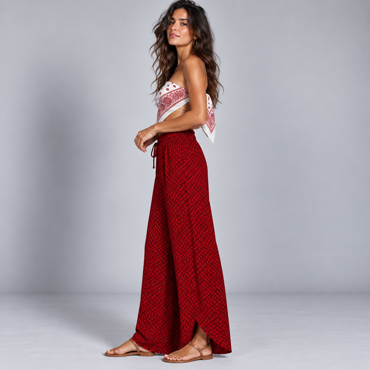 Pantalón de Pierna Ancha para Mujer | Corte Fluido y Silueta Moderna | Estilo Versátil para Oficina y Uso Diario