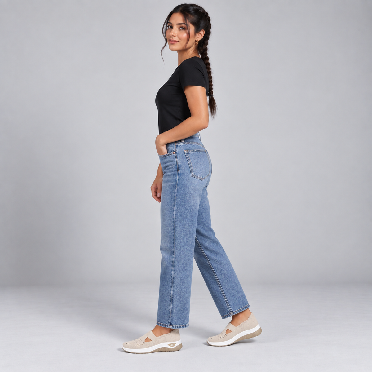 Zapatillas con Cuña Interior y Malla Transpirable | Diseño Sin Cordones y Plantilla Acolchada | Suela Antideslizante para Mujer