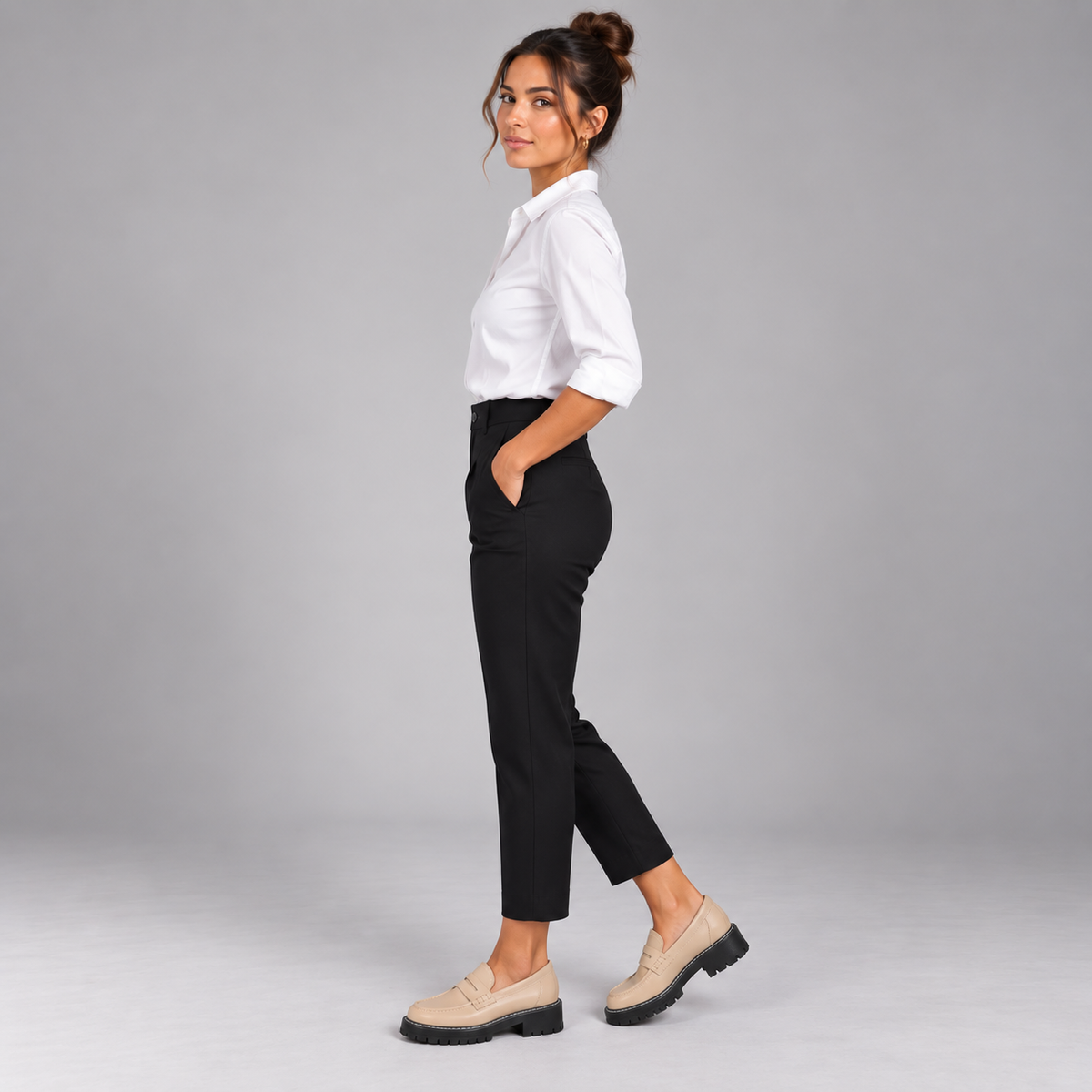 Mocasines Ortopédicos para Mujer con Espacio Amplio | Suela Ergonómica y Amortiguación | Comodidad para Caminar a Diario