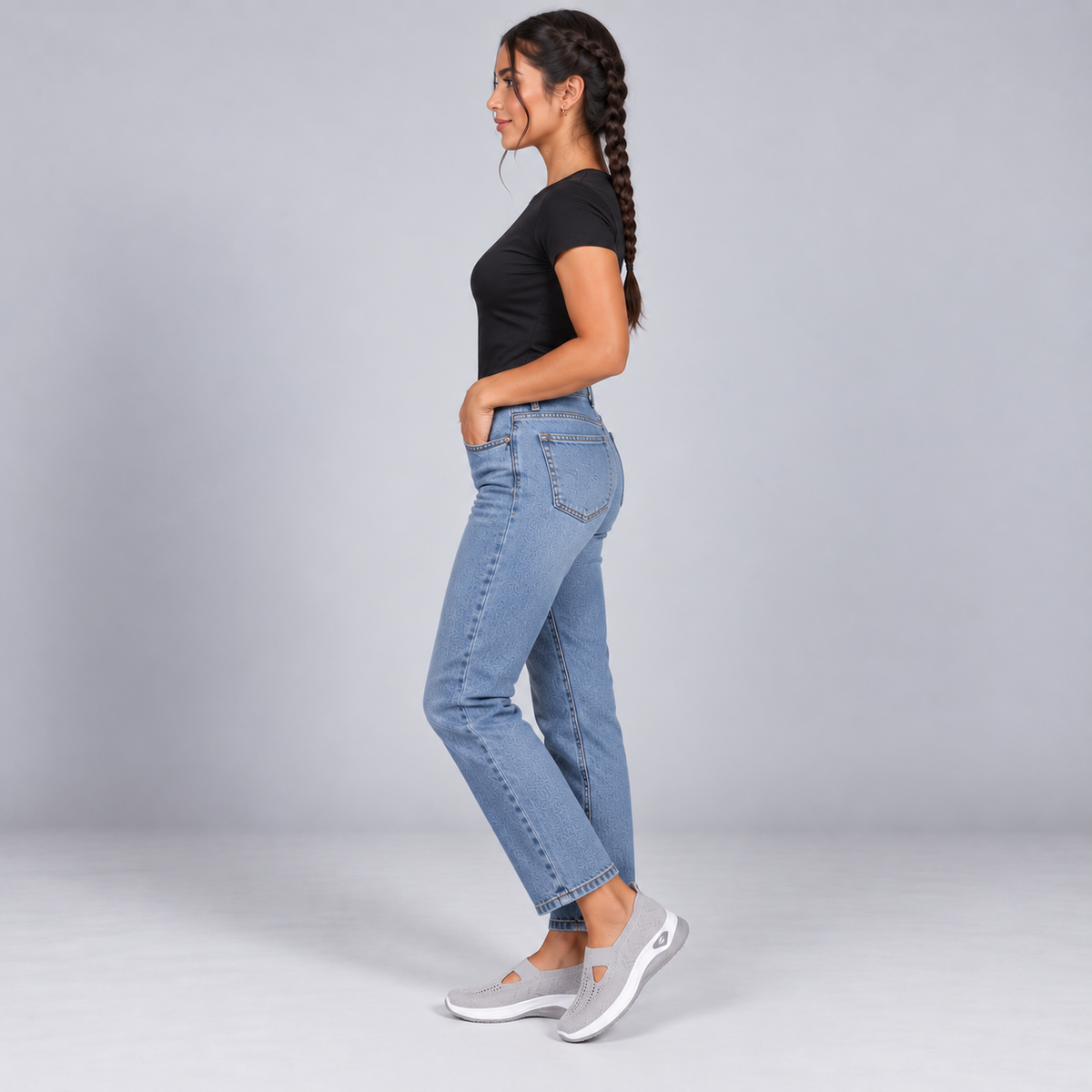 Zapatillas con Cuña Interior y Malla Transpirable | Diseño Sin Cordones y Plantilla Acolchada | Suela Antideslizante para Mujer