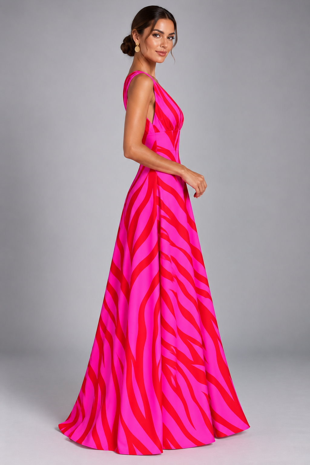 Vestido de Verano Estampado y Versátil | Silueta Favorecedora | Estilo Fresco para Paseos, Vacaciones y Eventos de Verano