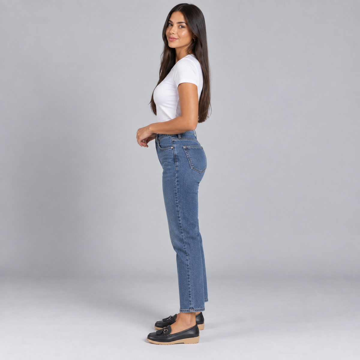 Mocasines ortopédicos de cuero para mujer | Sin cordones, plantilla acolchada | Soporte ergonómico, tacón bajo | Zapatos de oficina | Zapatos para uso diario