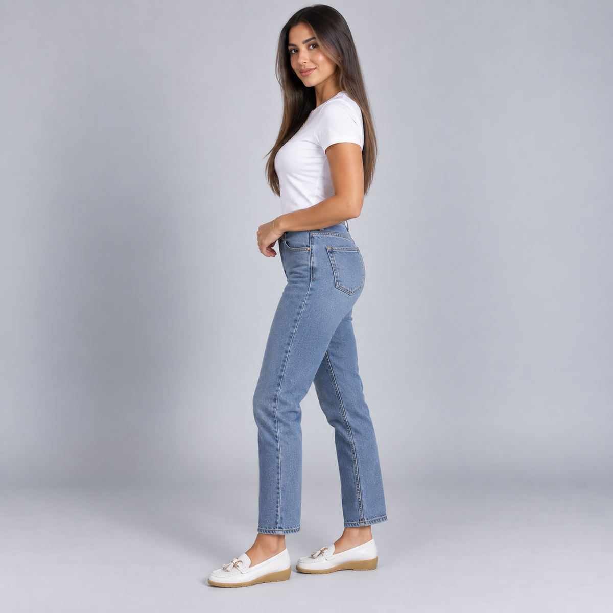 Mocasines ortopédicos de cuero para mujer | Sin cordones, plantilla acolchada | Soporte ergonómico, tacón bajo | Zapatos de oficina | Zapatos para uso diario