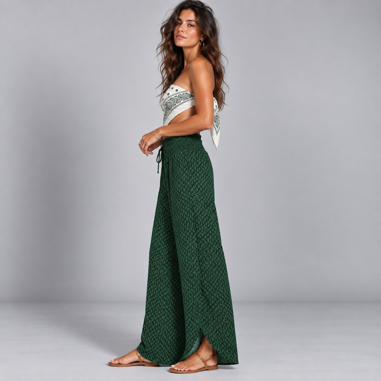 Pantalón de Pierna Ancha para Mujer | Corte Fluido y Silueta Moderna | Estilo Versátil para Oficina y Uso Diario
