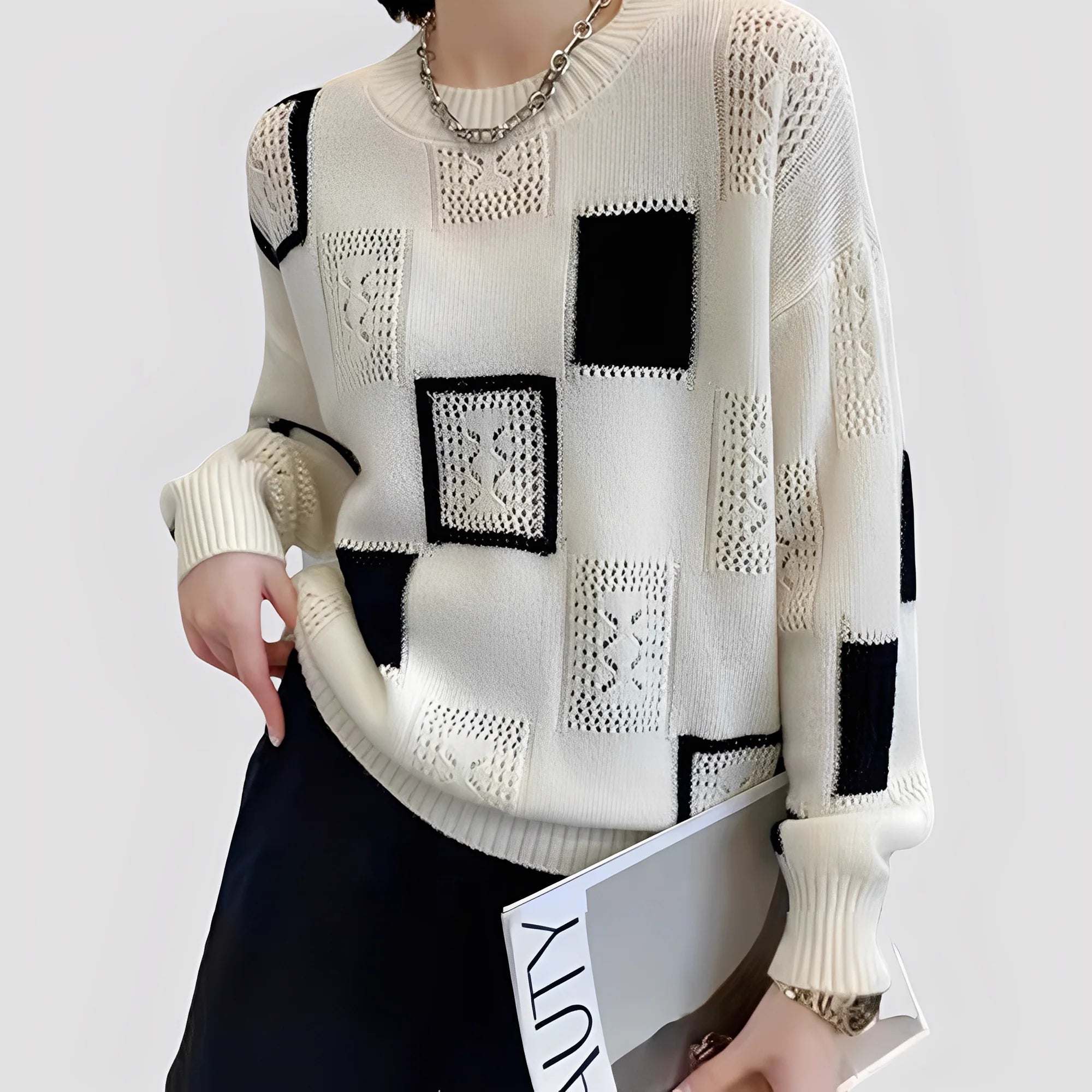 Jersey de punto para mujer con silueta clara