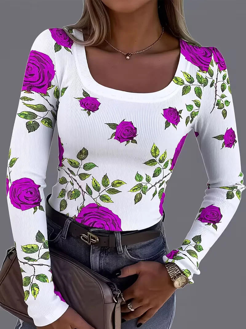 Top de mujer con escote cuadrado