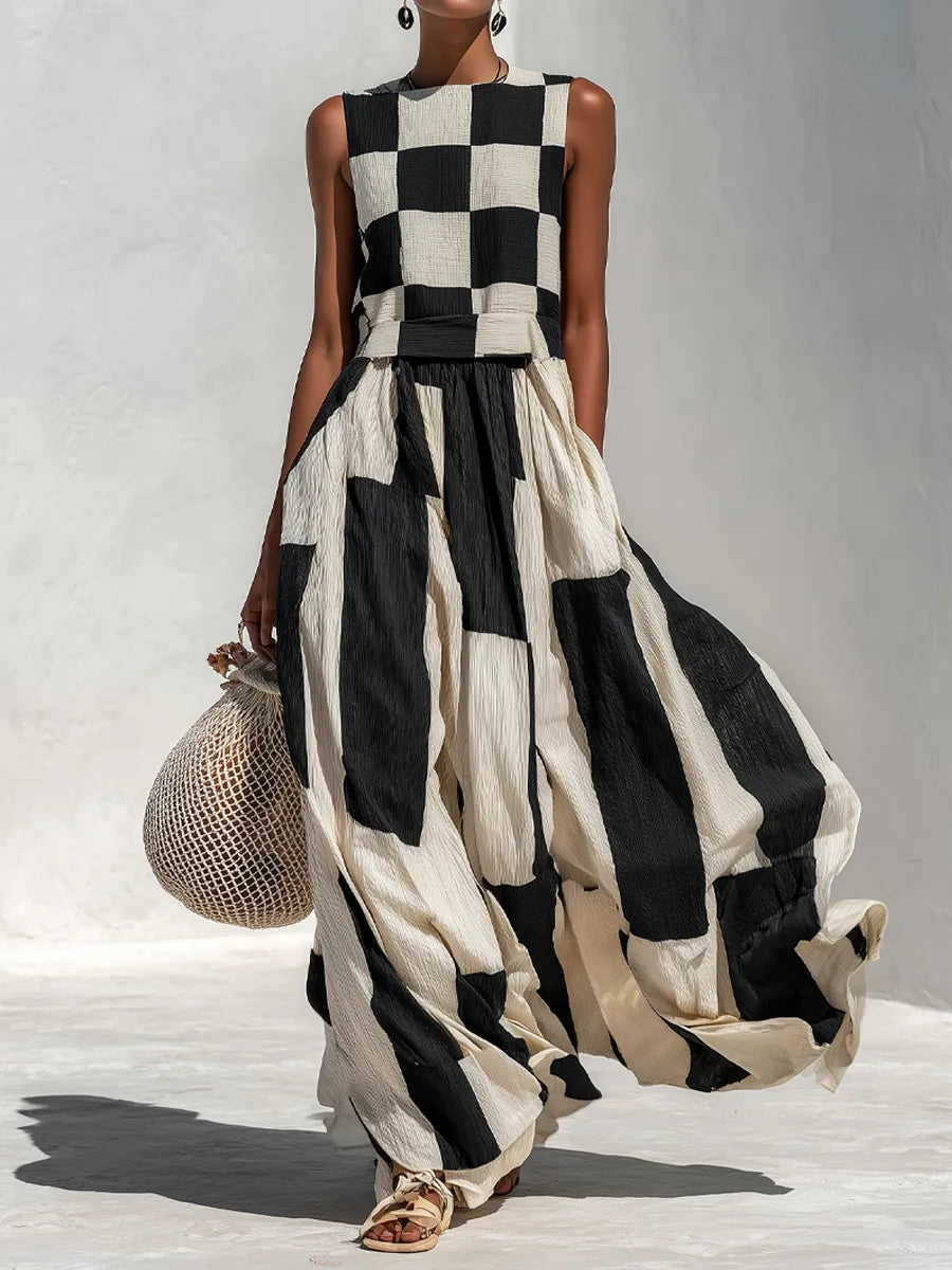Vestido largo maxi para mujer con mangas anchas corte amplio