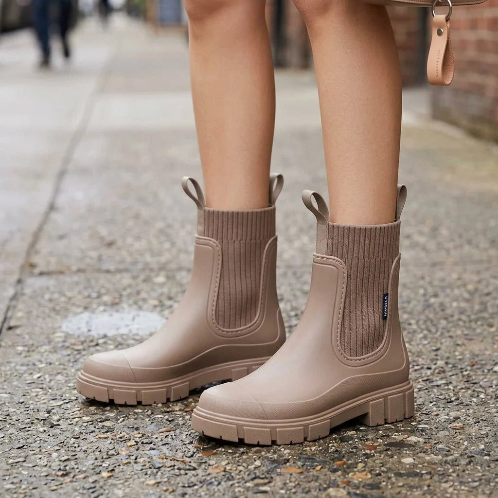 Botines Chelsea para mujer con paneles laterales elásticos