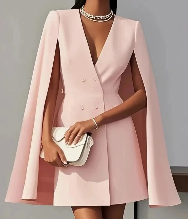 Vestido Blazer para Mujer con Mangas Capa