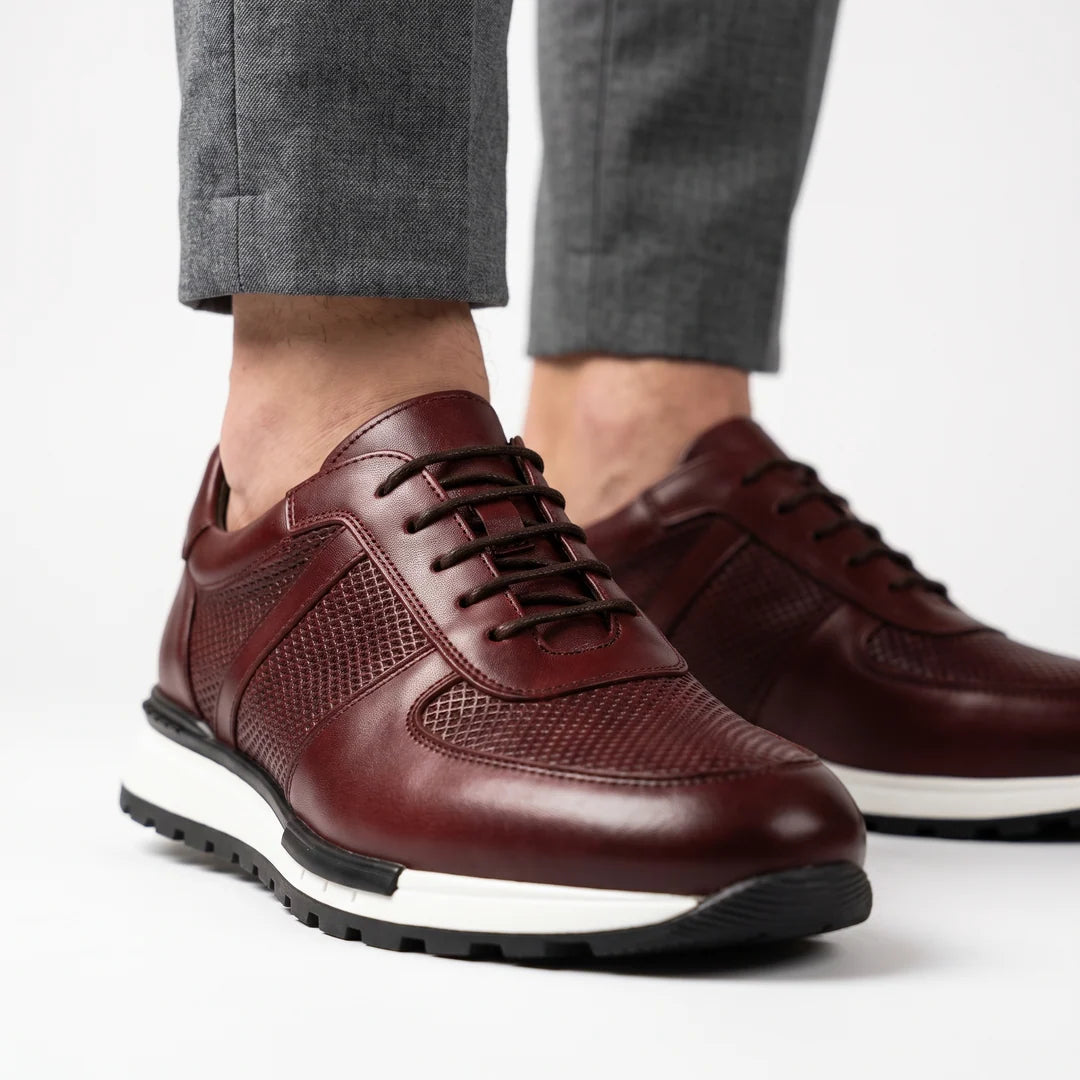 Zapatillas unisex con cordones y inserciones de malla