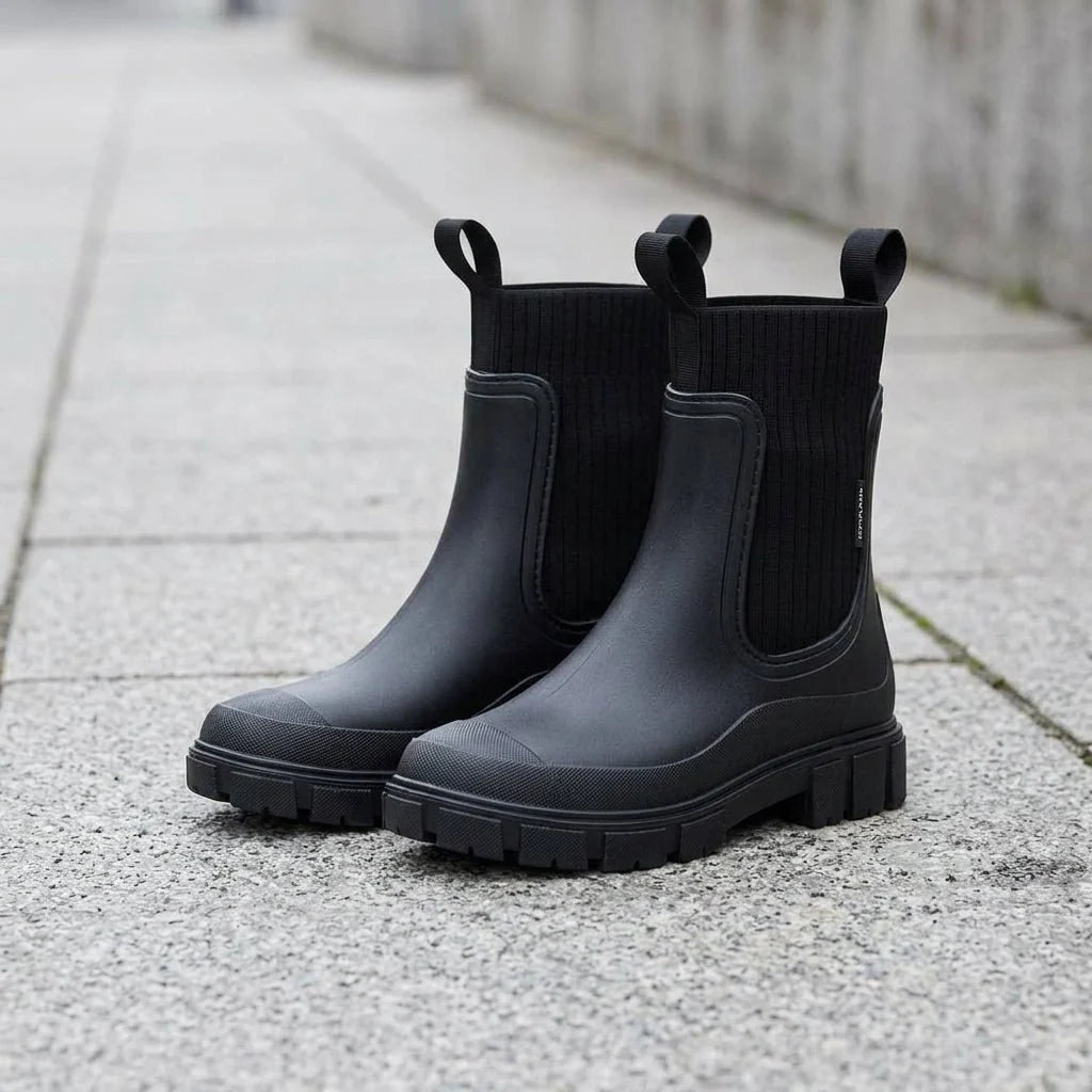 Botines Chelsea para mujer con paneles laterales elásticos