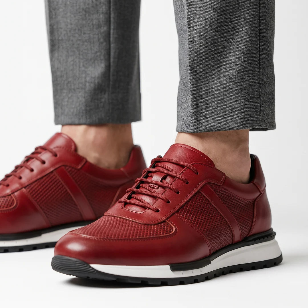Zapatillas unisex con cordones y inserciones de malla