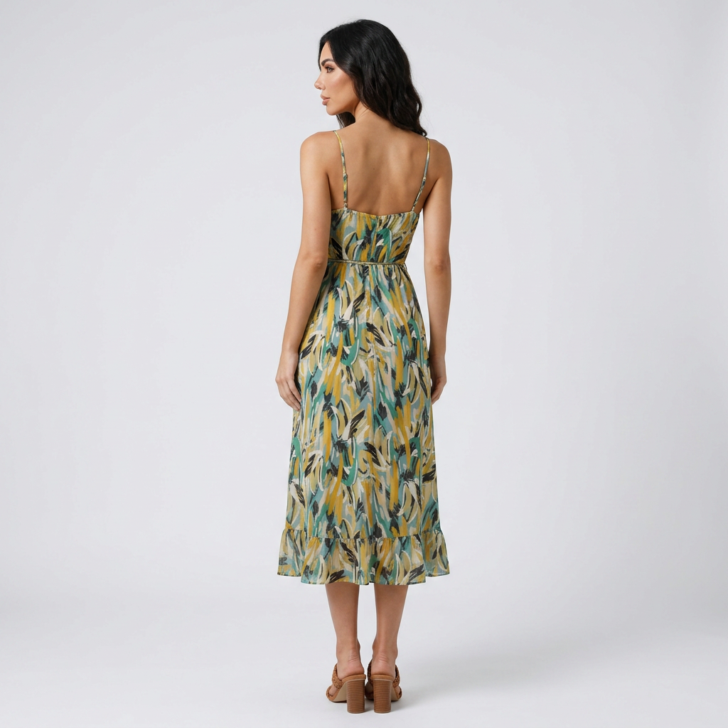 Jenny | Vestido de verano midi alegre y elegante