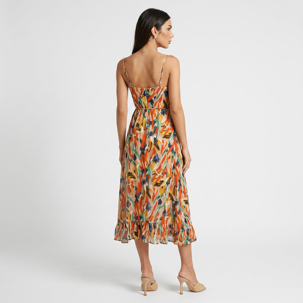 Jenny | Vestido de verano midi alegre y elegante