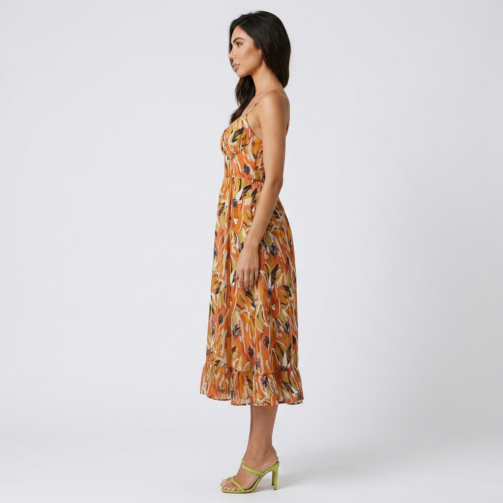 Jenny | Vestido de verano midi alegre y elegante