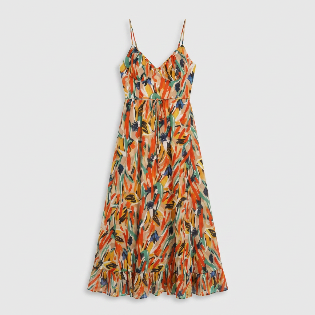 Jenny | Vestido de verano midi alegre y elegante